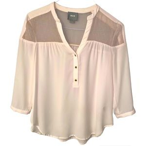 Anthropologie Maeve blouse size 4 ivory sparkle